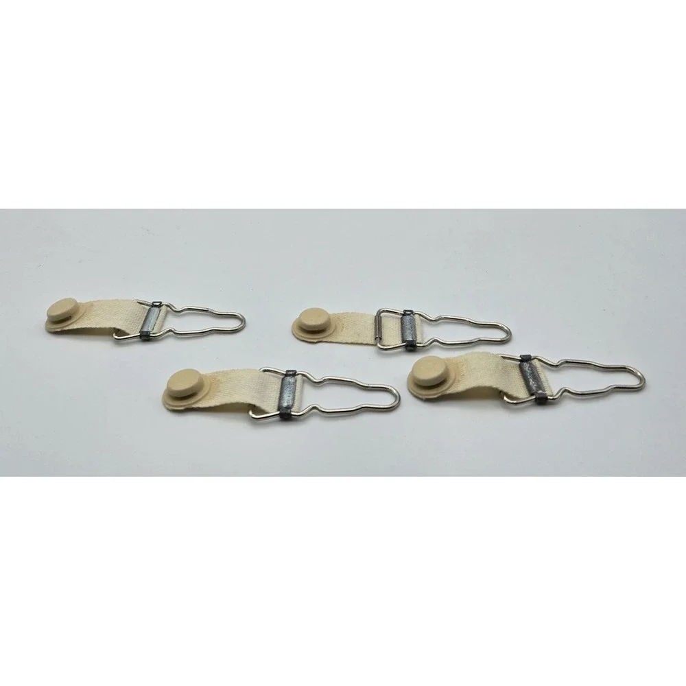 Vintage Garter Hose Supporters Lot 4 Stocking Clips Lingerie‎ Accessories